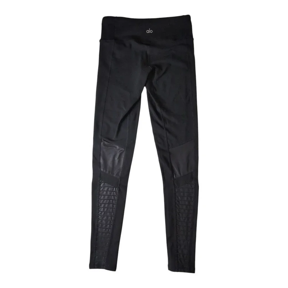 Alo‎ Moto Legging Womens Size XS Yoga Athleisure Black